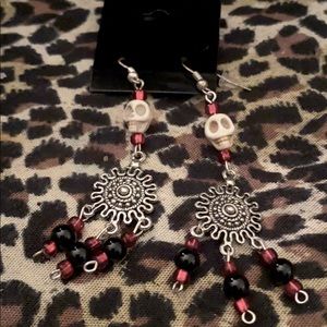 🍒Handmade Skull Earrings